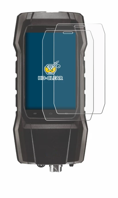 Imagen del dispositivo Testo 300 con una amplia variedad de protectores de pantalla.
