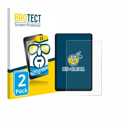 Parte frontal de un envase de producto con el logotipo de la marca BROTECT. Al lado se muestra el dispositivo Xiaomi POCO Pad