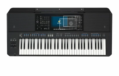 Imagen del dispositivo Yamaha PSR-SX720 con una amplia variedad de protectores de pantalla.
