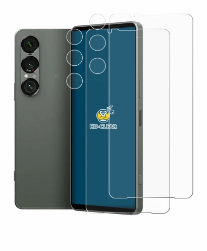 Imagen del dispositivo Sony Xperia 1 VII (Frontal+Cámara) con una amplia variedad de protectores de pantalla.