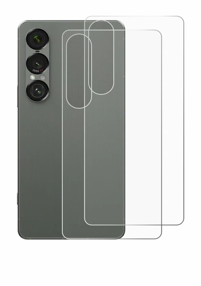 Imagen del dispositivo Sony Xperia 1 VII (Trasero) con una amplia variedad de protectores de pantalla.