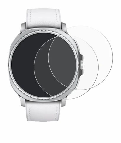 Imagen del dispositivo Samsung Galaxy Watch 8 Classic (46 mm) con una amplia variedad de protectores de pantalla.