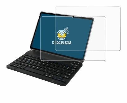 Imagen del dispositivo Tabwee T90 con una amplia variedad de protectores de pantalla.