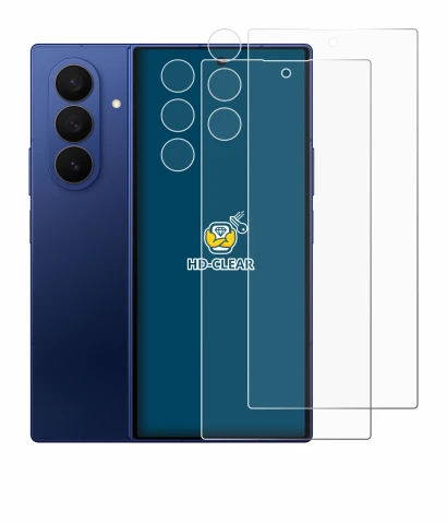 Imagen del dispositivo Samsung Galaxy Z Fold 7 (Frontal+Cámara) con una amplia variedad de protectores de pantalla.