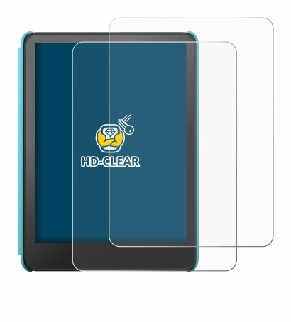 Imagen del dispositivo Amazon Kindle Colorsoft Kids con una amplia variedad de protectores de pantalla.