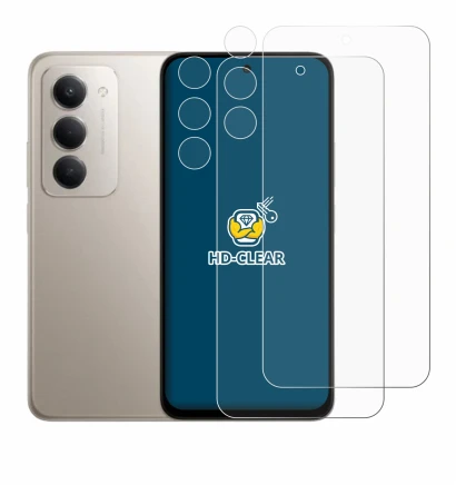 Imagen del dispositivo Xiaomi Redmi 15 (Frontal+Cámara) con una amplia variedad de protectores de pantalla.