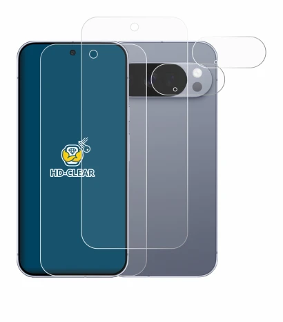 Imagen del dispositivo Google Pixel 10 Pro (Frontal+Cámara) con una amplia variedad de protectores de pantalla.