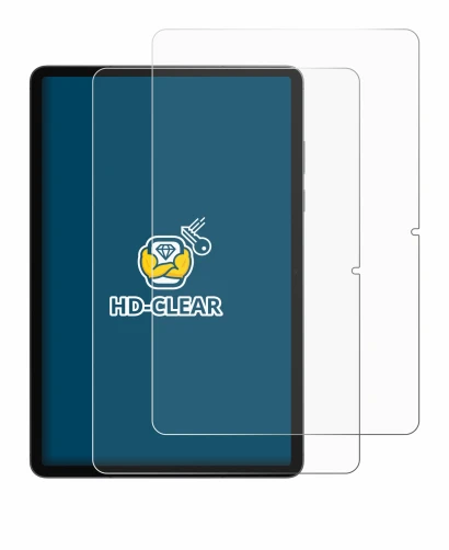 Imagen del dispositivo Samsung Galaxy Tab S11 (retrato) con una amplia variedad de protectores de pantalla.