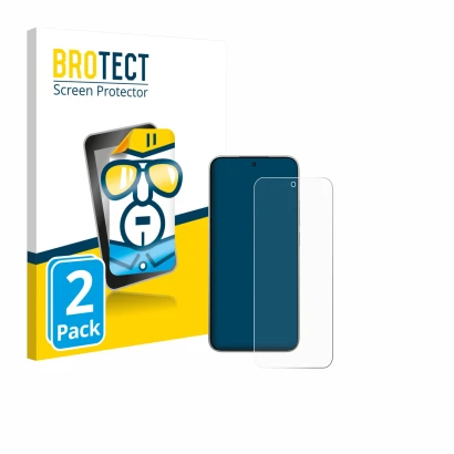 Parte frontal de un envase de producto con el logotipo de la marca BROTECT. Al lado se muestra el dispositivo Xiaomi 15T con s