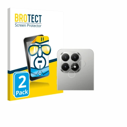 Parte frontal de un envase de producto con el logotipo de la marca BROTECT. Al lado se muestra el dispositivo Xiaomi 15T (SÓLO