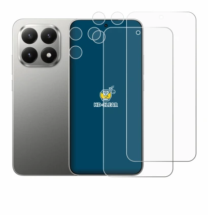 Imagen del dispositivo Xiaomi 15T (Frontal+Cámara) con una amplia variedad de protectores de pantalla.