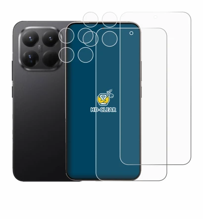 Imagen del dispositivo Xiaomi 15T Pro (Frontal+Cámara) con una amplia variedad de protectores de pantalla.