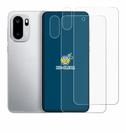 Imagen del dispositivo OnePlus 15R (Frontal+Cámara) con una amplia variedad de protectores de pantalla.