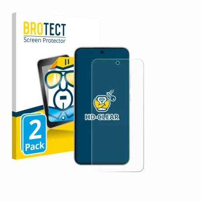 Parte frontal de un envase de producto con el logotipo de la marca BROTECT. Al lado se muestra el dispositivo Oppo F31 Pro con