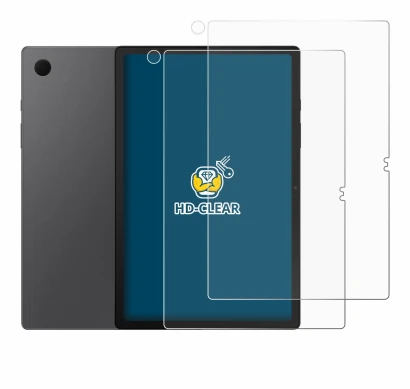 Imagen del dispositivo Samsung Galaxy Tab A8 (Frontal+Cámara) con una amplia variedad de protectores de pantalla.