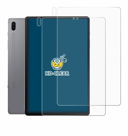 Imagen del dispositivo Samsung Galaxy Tab S6 2020 (Frontal+Cámara) con una amplia variedad de protectores de pantalla.