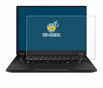 Imagen del dispositivo ASUS TUF Gaming A14 con una amplia variedad de protectores de pantalla.