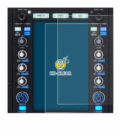 Imagen del dispositivo Rane System One con una amplia variedad de protectores de pantalla.