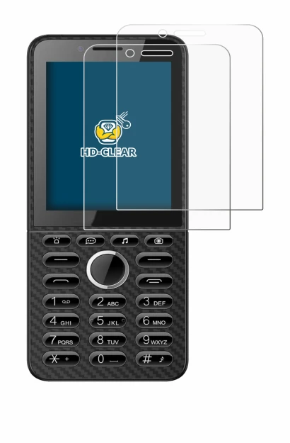 Imagen del dispositivo Energizer E288S con una amplia variedad de protectores de pantalla.