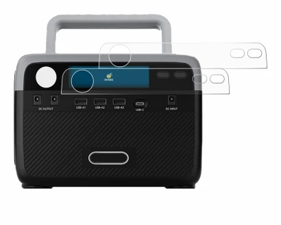 Imagen del dispositivo Flashfish BP030B con una amplia variedad de protectores de pantalla.