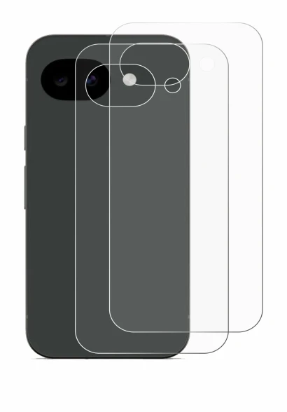 Imagen del dispositivo Google Pixel 10a (Trasero) con una amplia variedad de protectores de pantalla.