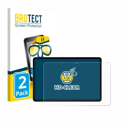 Parte frontal de un envase de producto con el logotipo de la marca BROTECT. Al lado se muestra el dispositivo Blackview Oscal 