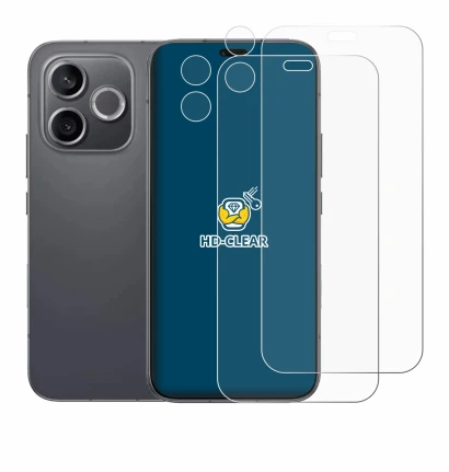 Imagen del dispositivo Honor 600 Lite (Frontal+Cámara) con una amplia variedad de protectores de pantalla.