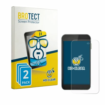 Parte frontal de un envase de producto con el logotipo de la marca BROTECT. Al lado se muestra el dispositivo Equil S Patch 30