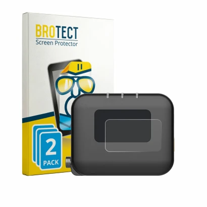 Parte frontal de un envase de producto con el logotipo de la marca BROTECT. Al lado se muestra el dispositivo Deity TC-1 con s