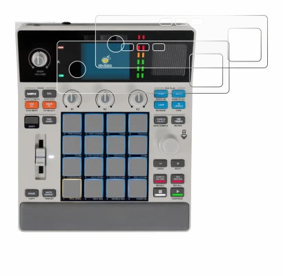 Imagen del dispositivo Akai MPC Sample con una amplia variedad de protectores de pantalla.