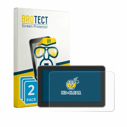 Parte frontal de un envase de producto con el logotipo de la marca BROTECT. Al lado se muestra el dispositivo Bambu Lab H2S co