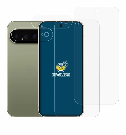 Imagen del dispositivo Google Pixel 11 Pro XL (Frontal+Cámara) con una amplia variedad de protectores de pantalla.