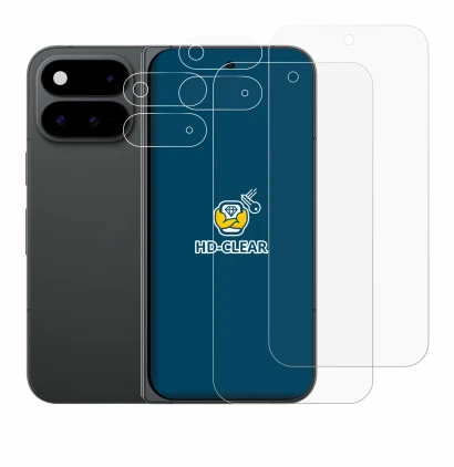 Imagen del dispositivo Google Pixel 11 Pro Fold (Frontal+Cámara) con una amplia variedad de protectores de pantalla.