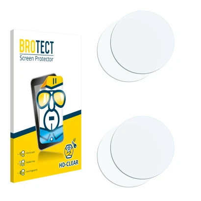 Parte frontal de un envase de producto con el logotipo de la marca BROTECT. Al lado está el protector de pantalla correspondie