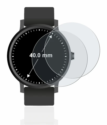 Imagen del dispositivo Relojes (Circular, ø: 40 mm) con una amplia variedad de protectores de pantalla.