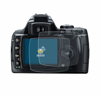 Imagen del dispositivo Nikon D40 con una amplia variedad de protectores de pantalla.