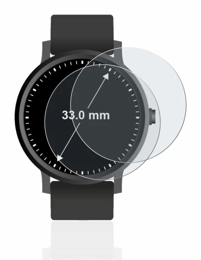 Imagen del dispositivo Relojes (Circular, ø: 33 mm) con una amplia variedad de protectores de pantalla.