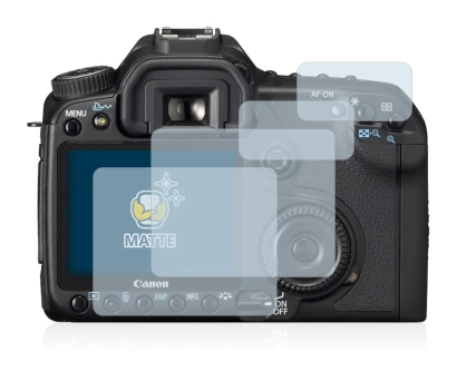 Imagen del dispositivo Canon EOS 40D con una amplia variedad de protectores de pantalla.
