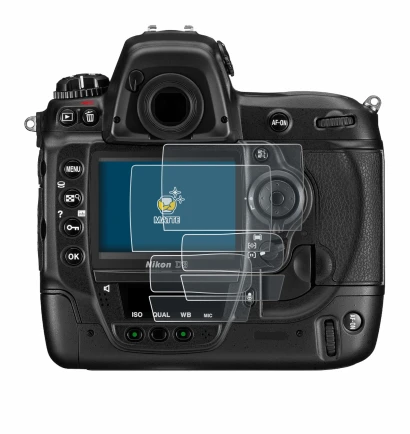 Imagen del dispositivo Nikon D3 con una amplia variedad de protectores de pantalla.