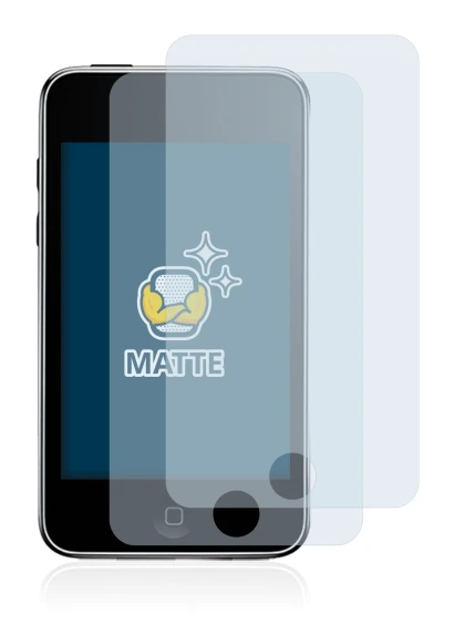 Imagen del dispositivo Apple iPod Touch (2a Gen.) con una amplia variedad de protectores de pantalla.