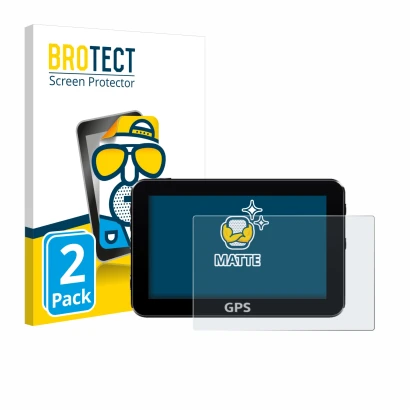 Parte frontal de un envase de producto con el logotipo de la marca BROTECT. Al lado se muestra el dispositivo con su protector