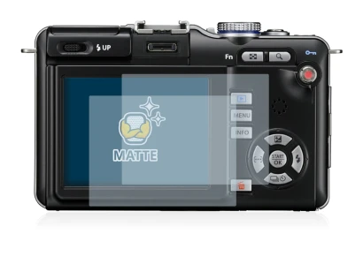 Imagen del dispositivo Olympus PEN E-PL1 con una amplia variedad de protectores de pantalla.