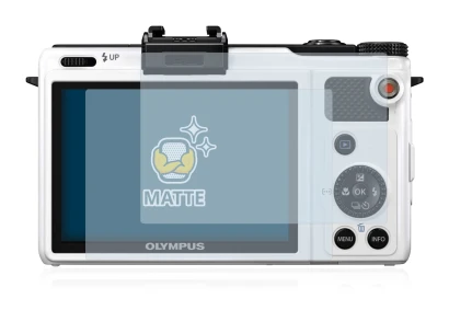 Imagen del dispositivo Olympus XZ-1 con una amplia variedad de protectores de pantalla.