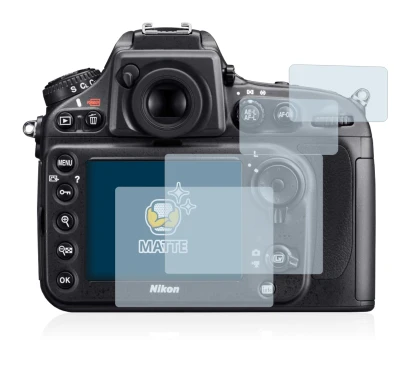 Imagen del dispositivo Nikon D800 con una amplia variedad de protectores de pantalla.