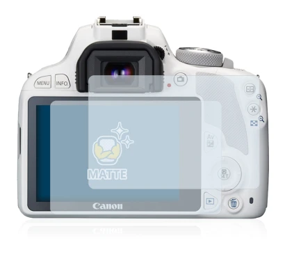 Imagen del dispositivo Canon EOS 100D con una amplia variedad de protectores de pantalla.