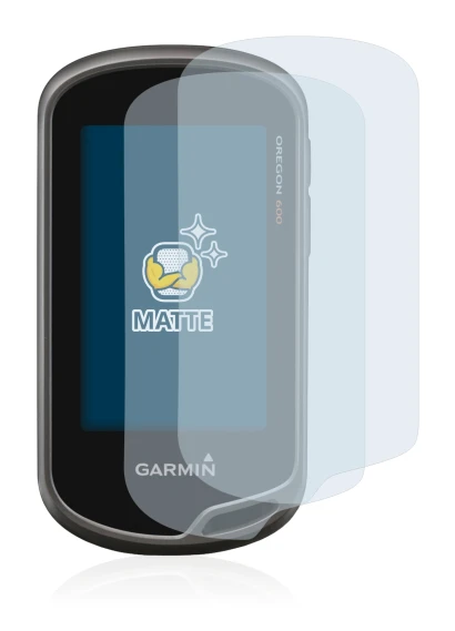 Imagen del dispositivo Garmin Oregon 650 con una amplia variedad de protectores de pantalla.