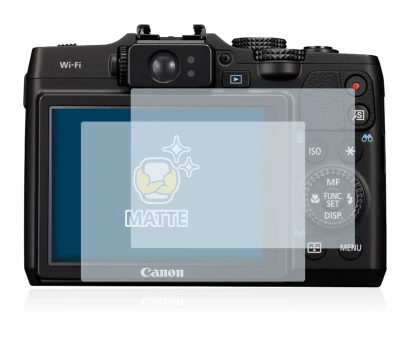 Imagen del dispositivo Canon PowerShot G16 con una amplia variedad de protectores de pantalla.