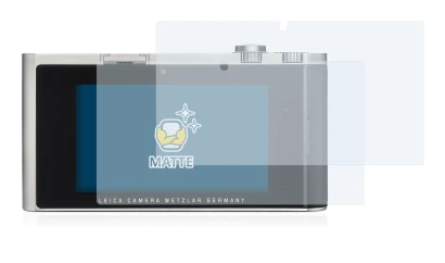 Imagen del dispositivo Leica T (Typ 701) con una amplia variedad de protectores de pantalla.