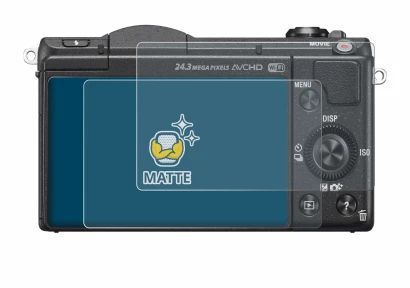 Imagen del dispositivo Sony Alpha 5100 (DSLR-A5100) con una amplia variedad de protectores de pantalla.