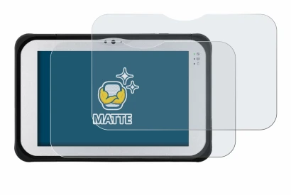 Imagen del dispositivo Panasonic Toughpad FZ-M1 con una amplia variedad de protectores de pantalla.